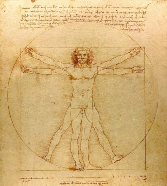L'homme de Vitruve, Léonard de Vinci